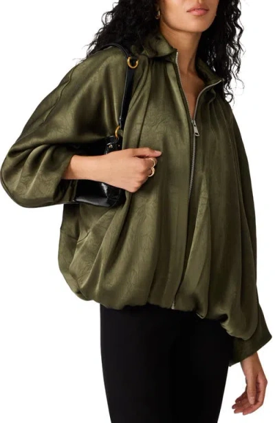 Steve Madden Aspen Bubble Hem Jacket In Green
