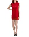 Steve Madden Astoria Velvet Minidress In Red Velvet