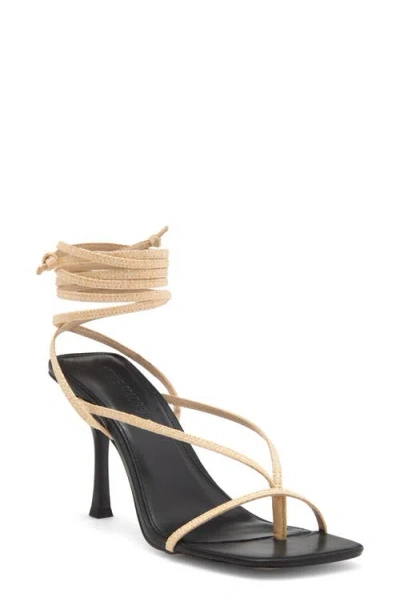 Steve Madden Athea Ankle Strap Sandal In Raffia