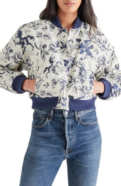 Steve Madden Austen Bomber Jacket In Marine