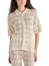 Steve Madden Avana Crochet Cardigan In White