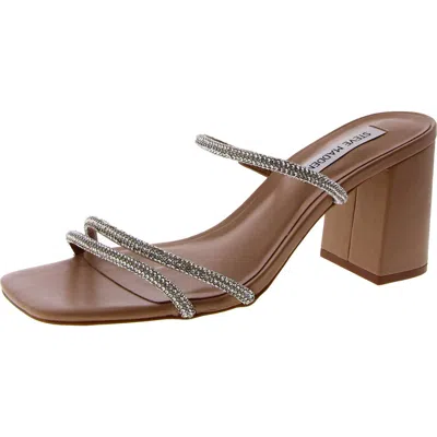 Steve Madden Avani-r Womens Open Toe Slip On Heels In Multi