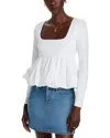 Steve Madden Yura Scoop Neck Bodysuit In White