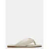 Steve Madden Axe Womens Solid Leather Flip-flops In Multi