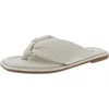 Steve Madden Axe Womens Solid Leather Flip-flops In Multi