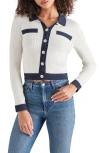 Steve Madden Ayda Cardigan Sweater In Whisper White