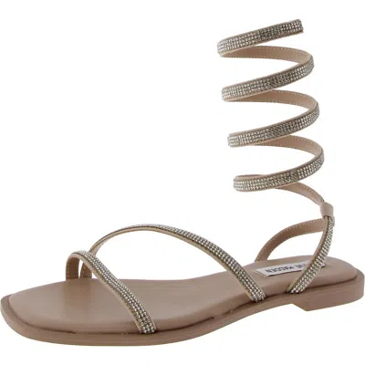 Steve Madden Azaria Womens Open Toe Ankle Strap Gladiator Sandals In Black