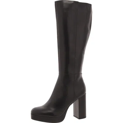 Steve Madden Azura Womens Leather Tall Knee-high Boots In Black