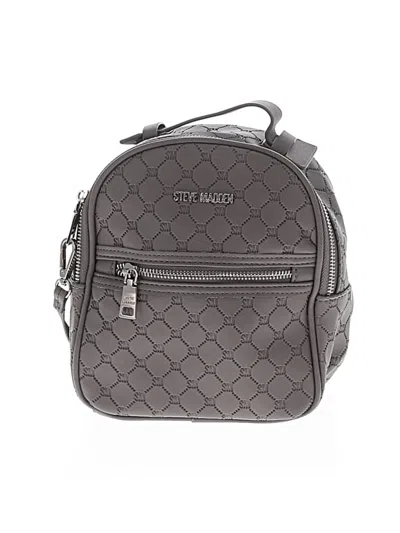Pre-owned Steve Madden Backpack In Gray