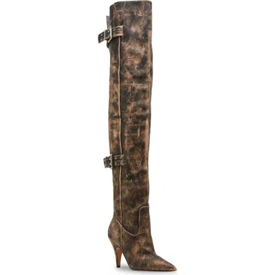 Steve Madden Baddie Over The Knee Boot In Brown