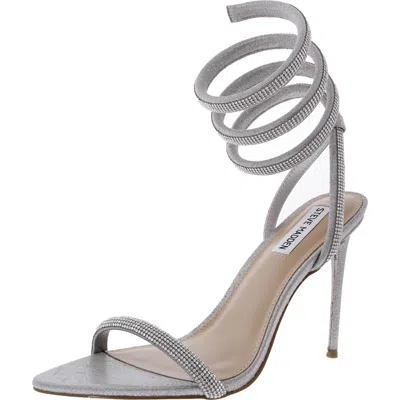 Steve Madden Bali Womens Faux Leather Strappy Heels In Multi