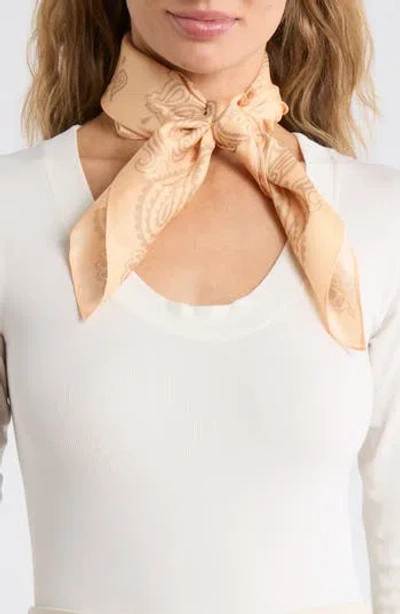 Steve Madden Bandana Print Square Scarf In Pink