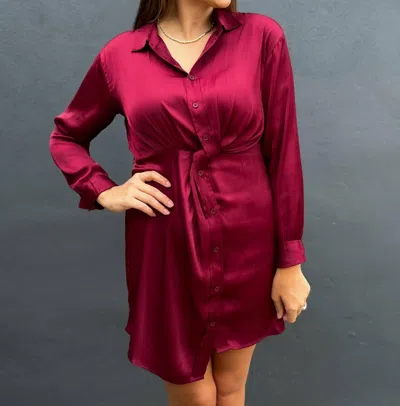 Steve Madden Barcelona Shirt Dress In Red