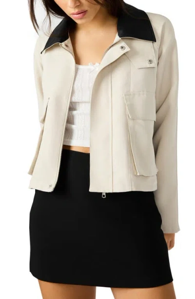 Steve Madden Barn Jacket In White