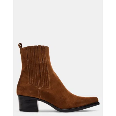 Steve Madden Barnes Chestnut Suede In Brown