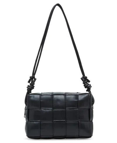 Steve Madden Barry Woven Crossbody In Black