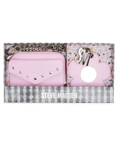 Steve Madden Bblooms Crossbody Wallet In Pink