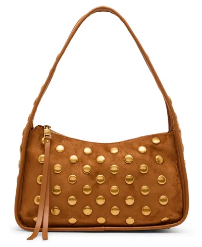 Steve Madden Bcheyann Studded Hobo In Brown
