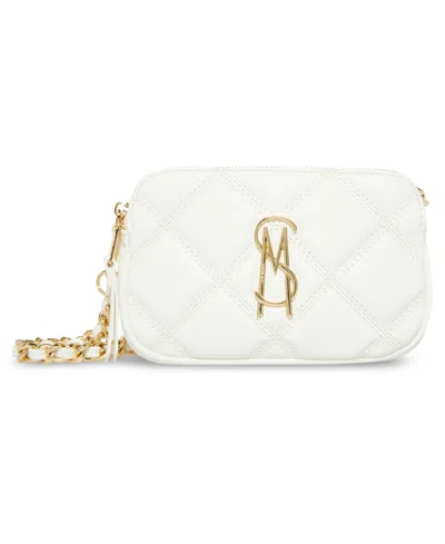Steve Madden Bdaisy Quilted Crossbody Bag In White