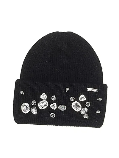 Pre-owned Steve Madden Beanie Hat In Black