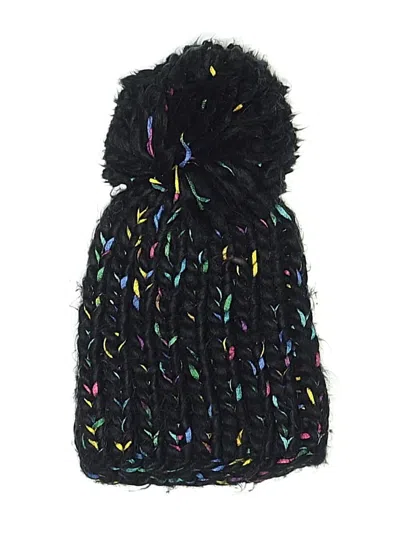 Pre-owned Steve Madden Beanie Hat In Black