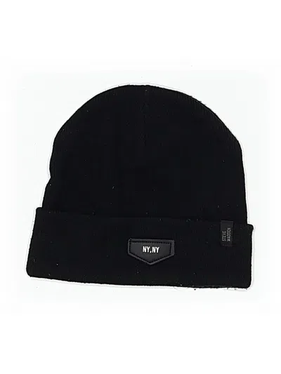 Pre-owned Steve Madden Beanie Hat In Black