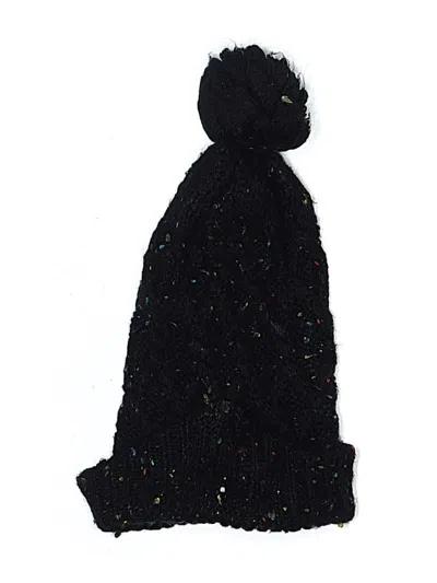 Pre-owned Steve Madden Beanie Hat In Black
