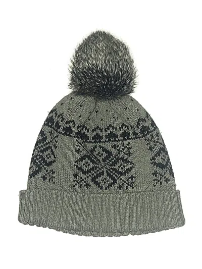 Pre-owned Steve Madden Beanie Hat In Gray
