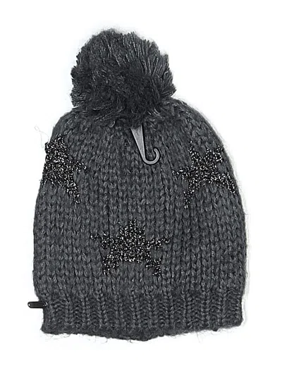 Pre-owned Steve Madden Beanie Hat In Gray