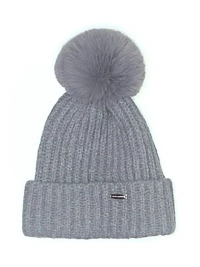 Pre-owned Steve Madden Beanie Hat In Gray