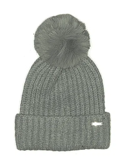 Pre-owned Steve Madden Beanie Hat In Gray