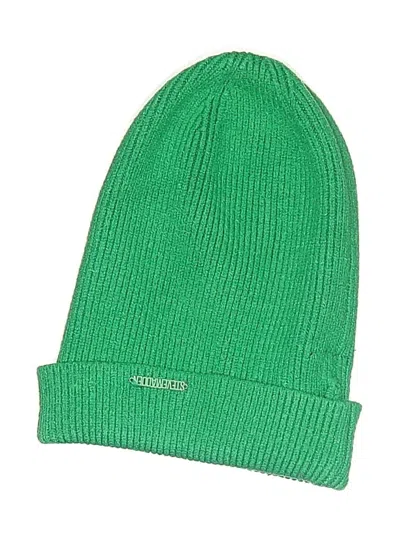 Pre-owned Steve Madden Beanie Hat In Green