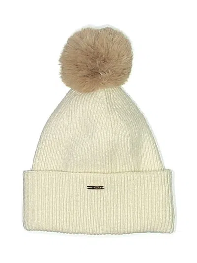 Pre-owned Steve Madden Beanie Hat In Ivory