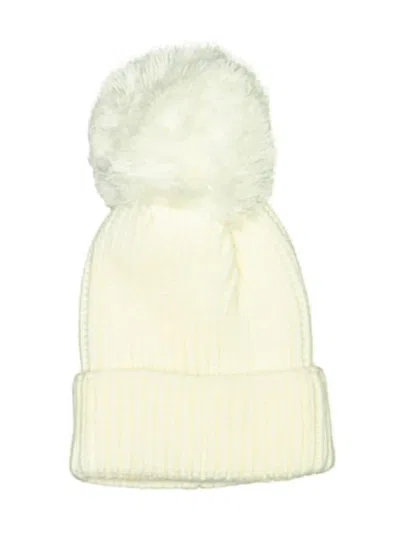 Pre-owned Steve Madden Beanie Hat In Ivory