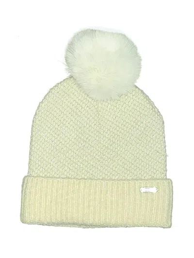 Pre-owned Steve Madden Beanie Hat In Ivory