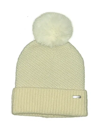 Pre-owned Steve Madden Beanie Hat In Ivory