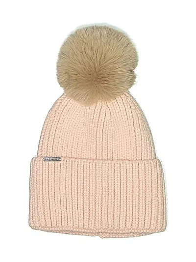 Pre-owned Steve Madden Beanie Hat In Pink