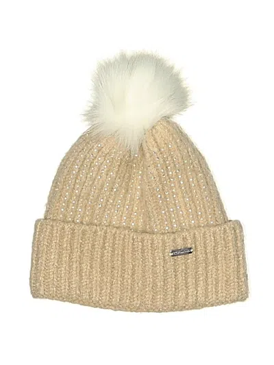 Pre-owned Steve Madden Beanie Hat In Tan