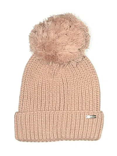 Pre-owned Steve Madden Beanie Hat In Tan