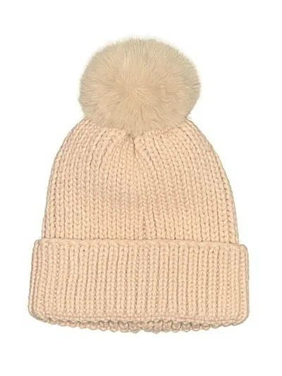 Pre-owned Steve Madden Beanie Hat In Tan