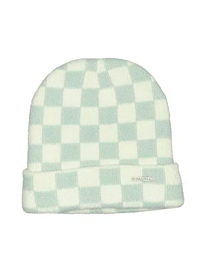 Pre-owned Steve Madden Beanie Hat In Teal