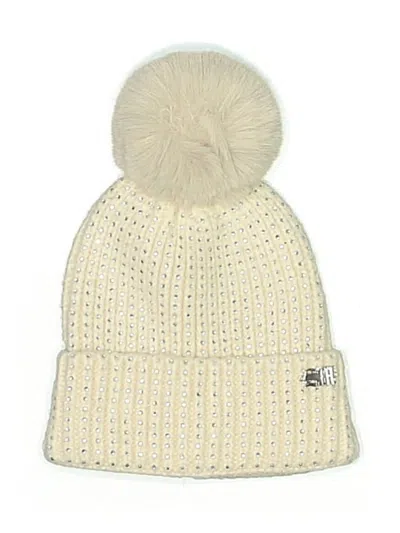 Pre-owned Steve Madden Beanie Hat In White