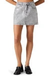 Steve Madden Beck Denim Miniskirt In Blue