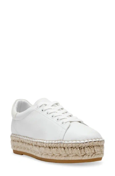 Steve Madden Becky Platform Trainer In White/ White