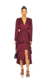 Steve Madden Bei Dress In Burgundy