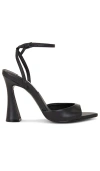 Steve Madden Beki Heel In Black Leather