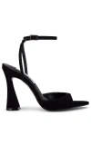 Steve Madden Beki Ankle Strap Pointed Toe Sandal In Black