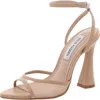 Steve Madden Beki Womens Leather Peep-toe Slingback Sandals In Brown
