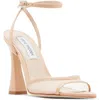 STEVE MADDEN BEKI WOMENS LEATHER PEEP-TOE SLINGBACK SANDALS
