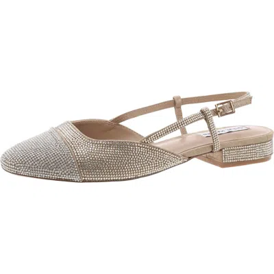 Steve Madden Belinda Womens Metallic Flat Slingbacks